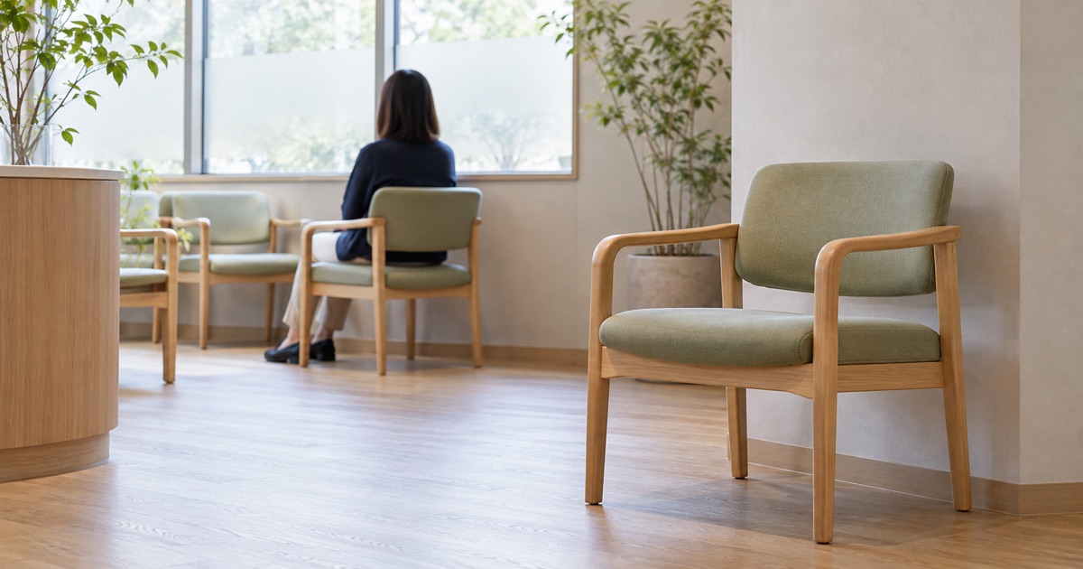 クリニック待合室の椅子選び おしゃれさと機能の両立のイメージ写真